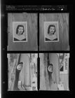Photo of girl; Rear of car (4 Negatives) (October 24, 1957) [Sleeve 53, Folder a, Box 13]